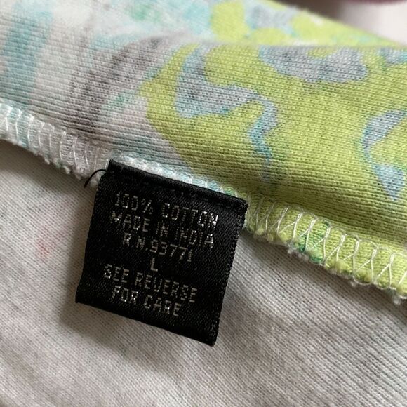 Mirror Image Women's floral Design 3/4 Sleeves Blouse Top Size large tee - Picture 7 of 10